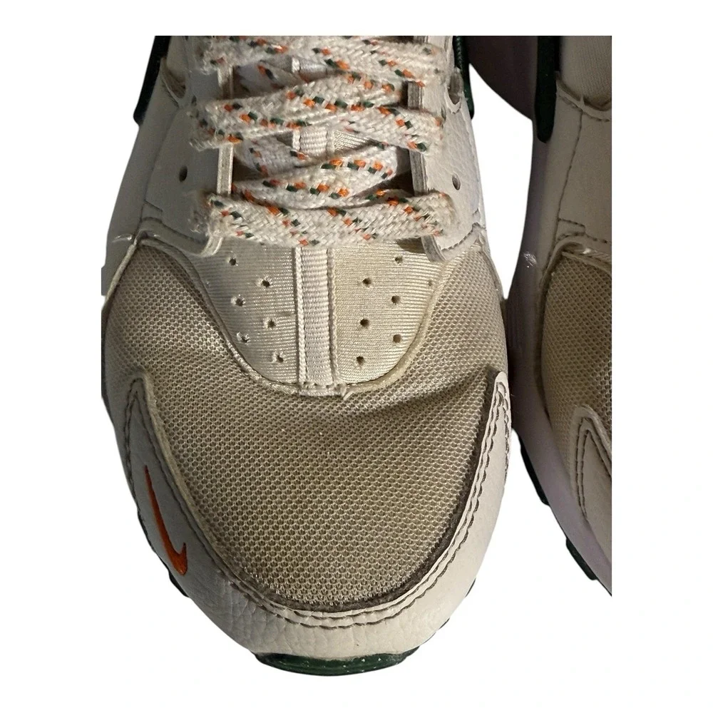 Nike Air Huarache Run Kids Size 6Y White Green Orange DX3065-100